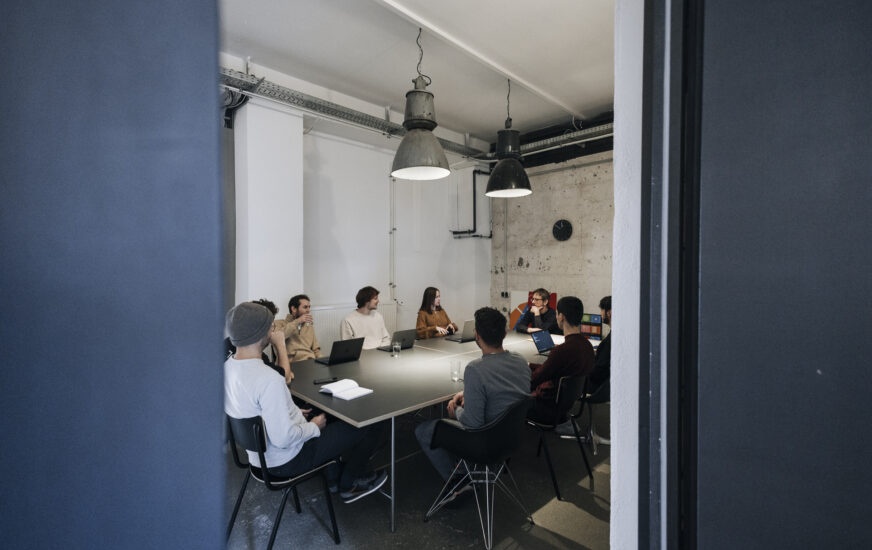 Bueroparallel - Mitarbeiter beim Developer Talk - Teil 3